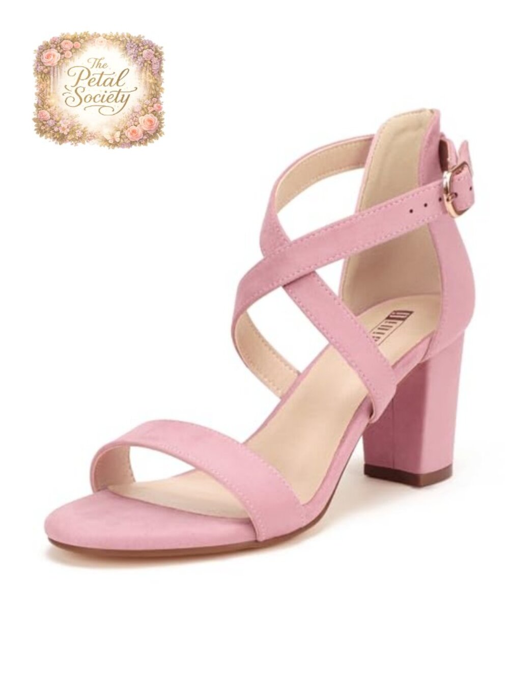 Women's Strappy Chunky Block Heel Open Toe Sandals 3 Inch Ankle Strap